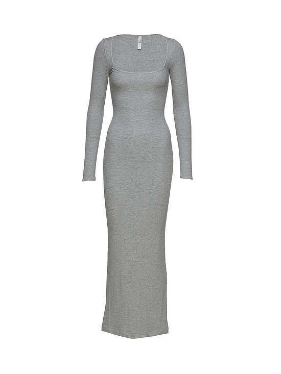 SKIMS Dresses & Skirts - SKIMS BNWT SOFT LOUNGE RIBBED LONG SLEEVE DRESS